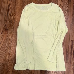 Neon Yellow Real Soft Long Sleeve Tee